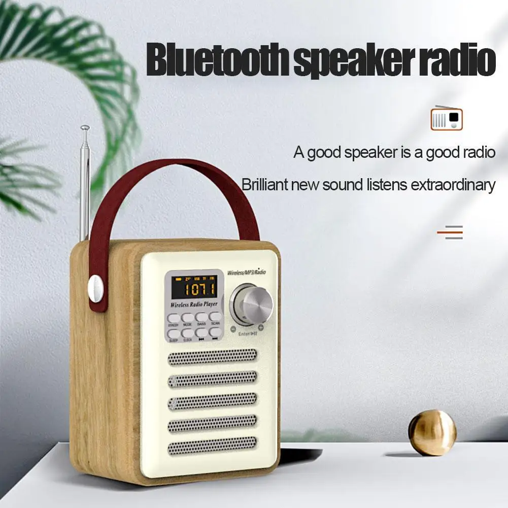 Многофункциональный MP3 USB Перезаряжаемый TF карта в стиле ретро уличный Bluetooth