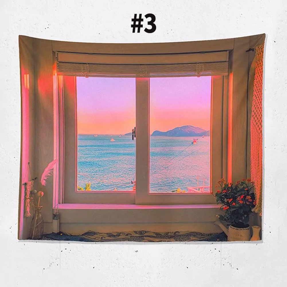 

Scenery Wall Tapestry Wall Hanging Cloth Dormitory Photo Background Live Background Cloth Decoration Home Decor Tapestries