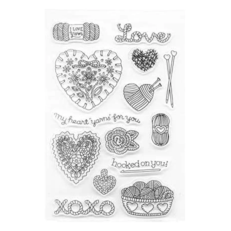 Цветы птицы силиконовый прозрачный Печатный штамп DIY Скрапбукинг рельефная