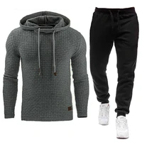 2021 new tracksuit men brand male solid hooded sweatshirtpants set mens hoodie sweat suit casual sportswear s 5xl free shipping