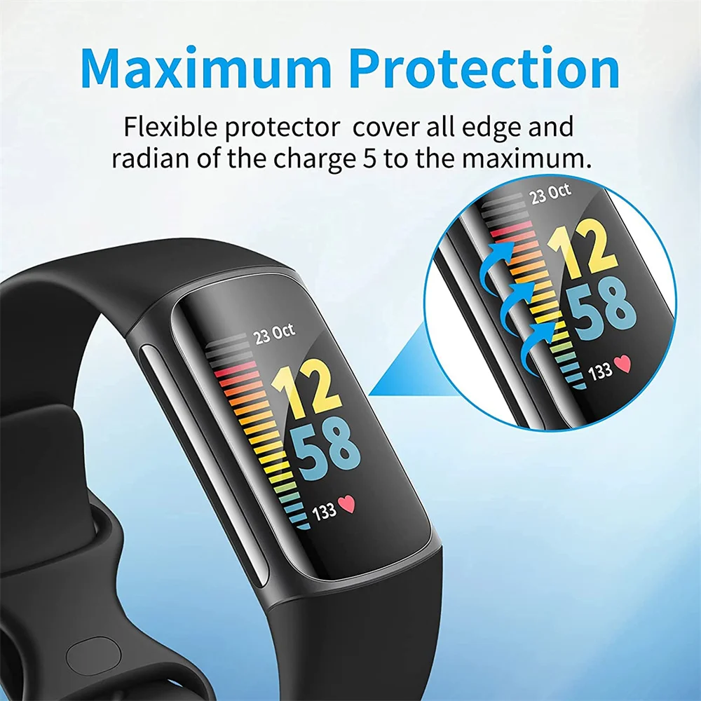 

2 шт., ТПУ защитный чехол для часов Fitbit Charge 5