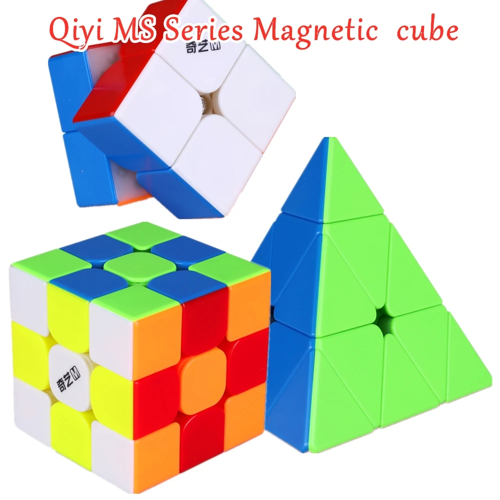 Qiyi MS серия Магнитный 2x2x2 3x3x3 магический куб 4x4x4 5x5x5 скоростной 2x2 3x3 4x4 5x5 головоломка