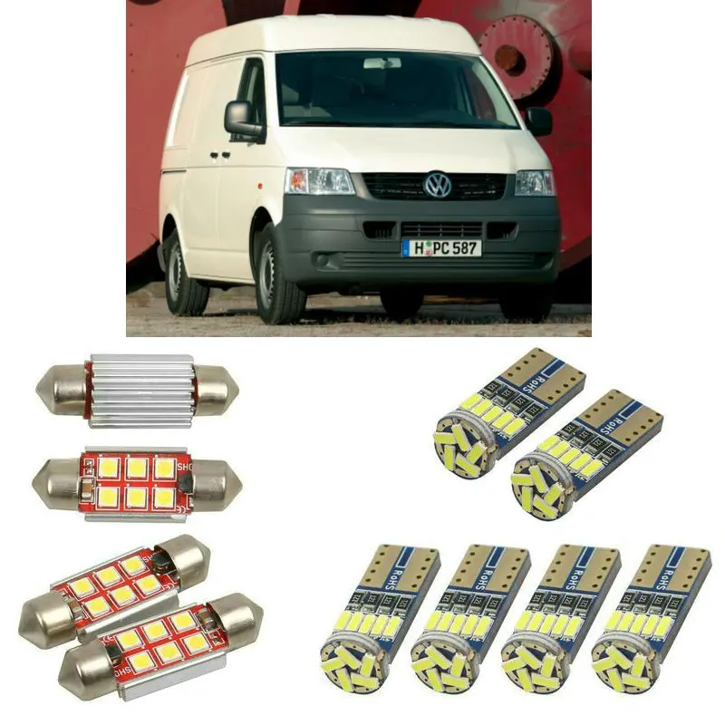 Внутренние светодиодные автомобильные фары для Volkswagen transporter T5 mk5 box 7ha 7hh 7ea 7eh