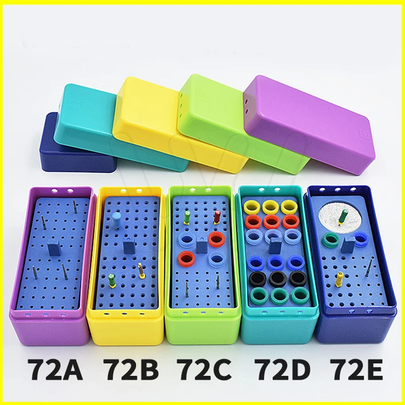 

Dental Sterilize Plastic 72H Endo Box for Diamond burs Reamer/Gutta Percha point