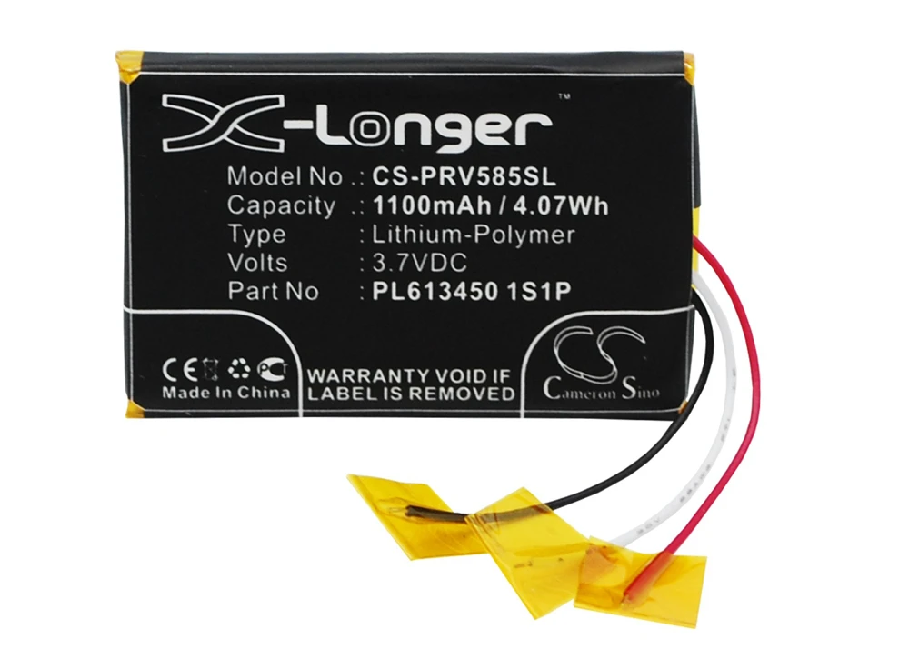 

Cameron Sino 1100mAh Battery for Prestigio GeoVision 5850HDDVR , PL613450 1S1P