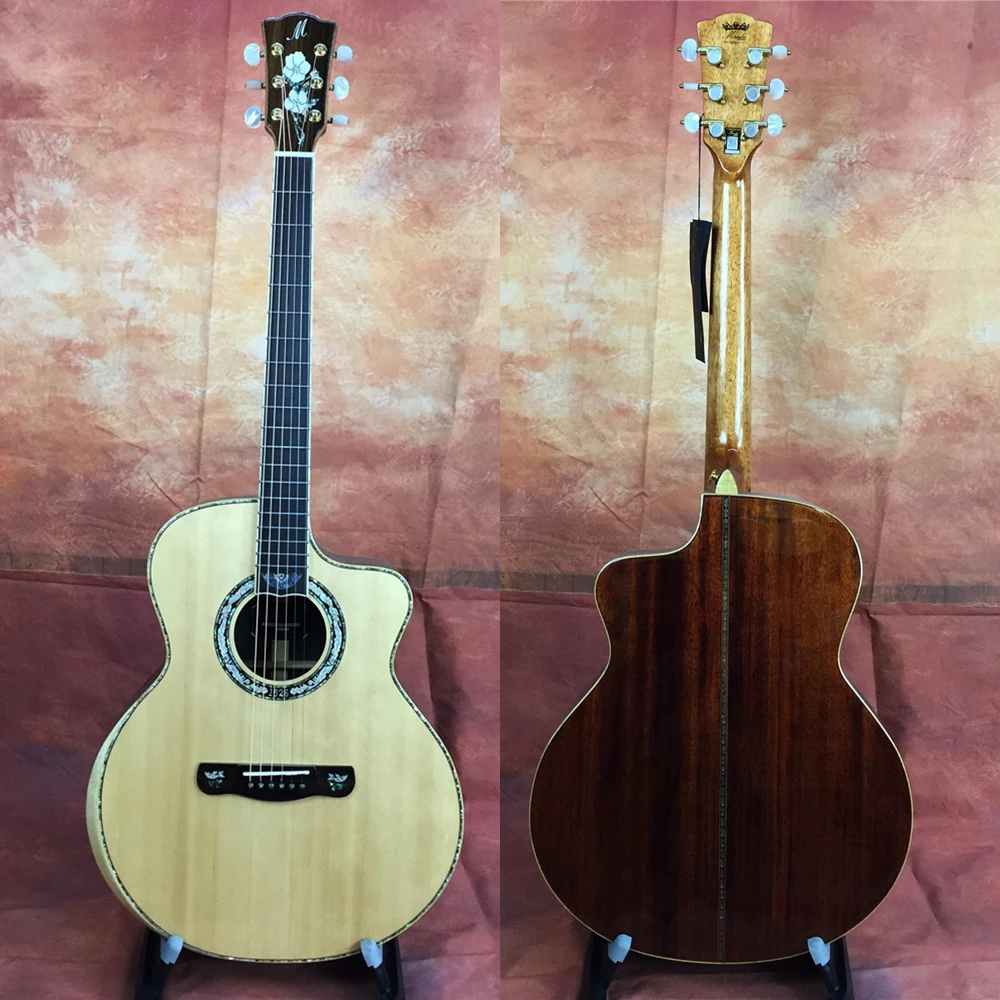 Merida C40CS 4" GC cut way акустическая гитара из цельного дерева, акустическая электрогитара