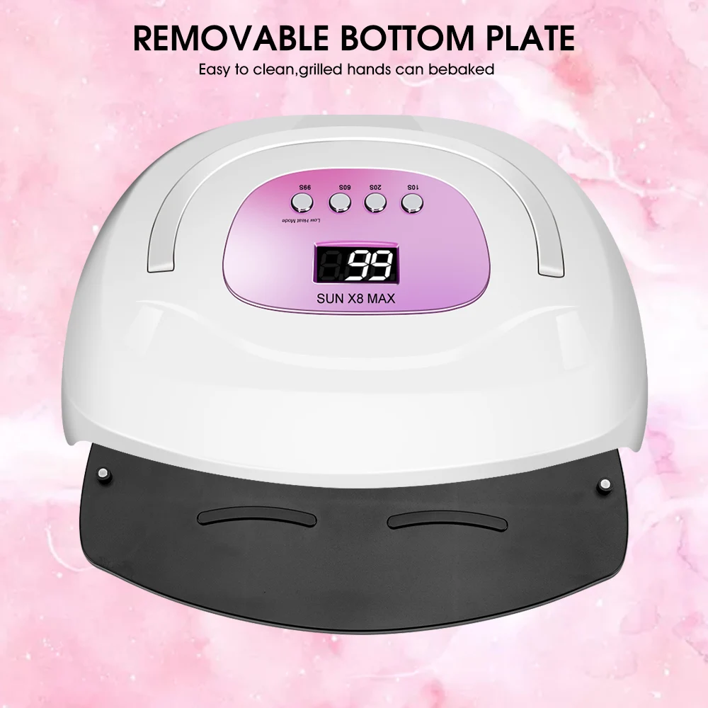 Ladymisty 114 Вт 57 шт. Светодиодная лампа для сушки ногтей двойная УФ-лампа маникюра с