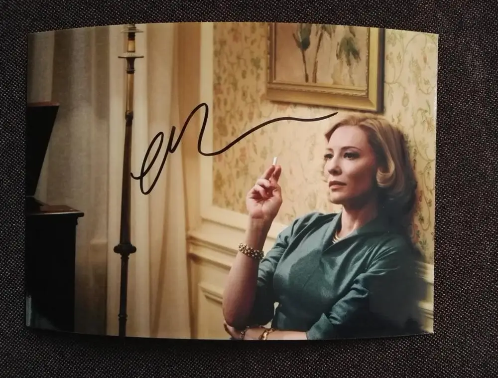 Carol Movie Cate Blanchett фото с автографом 5*7 автографы в чернилах 032020 | Дом и сад