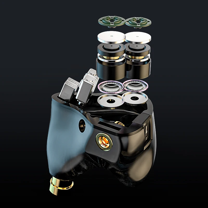 Наушники SHANLING ME800 2DD + 4BA гибридные высококачественные наушники MMCX IEM со сменным