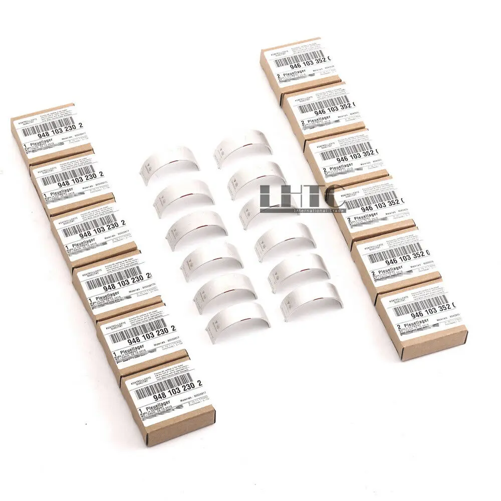 

12pcs Connecting Rod Bearings Shells For Porsche Macan Panamera S 4S GTS 970 95B 3.0T V6