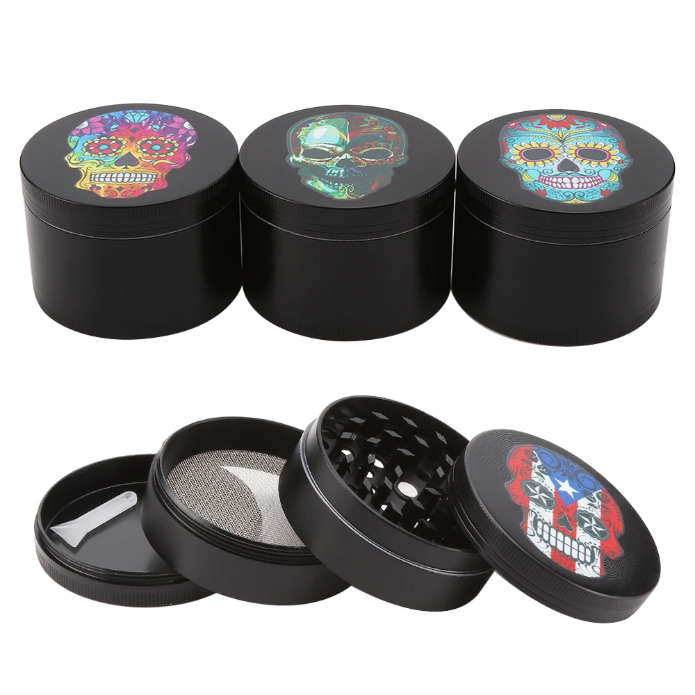 Измельчитель для дыма в виде черепа 4-слойная измельчитель трав из