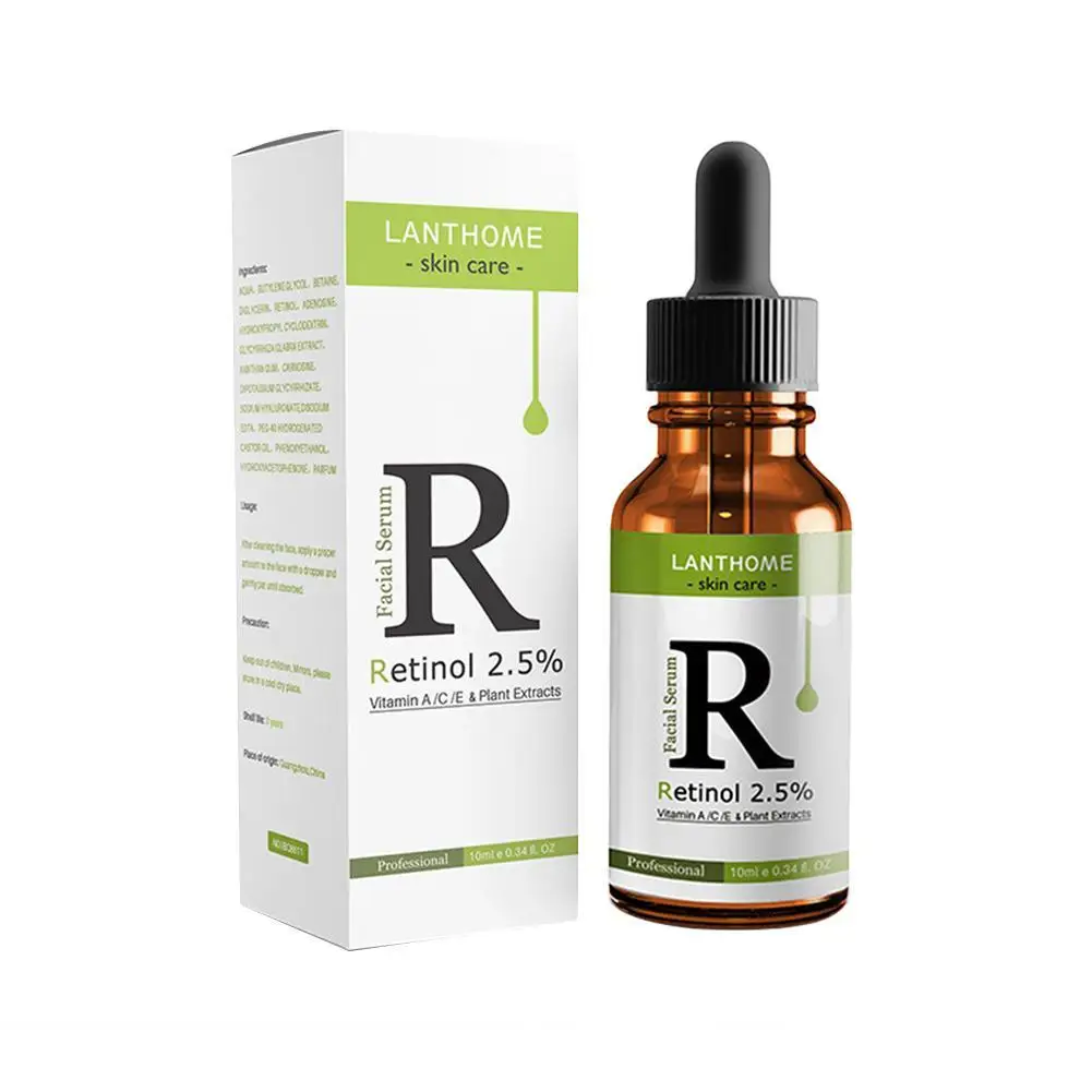 

Retinol Original Liquid Retinol 2.5% Vitamin A/C/E Plant Anti Extracts Brighten Serum Moisturize F2Z2
