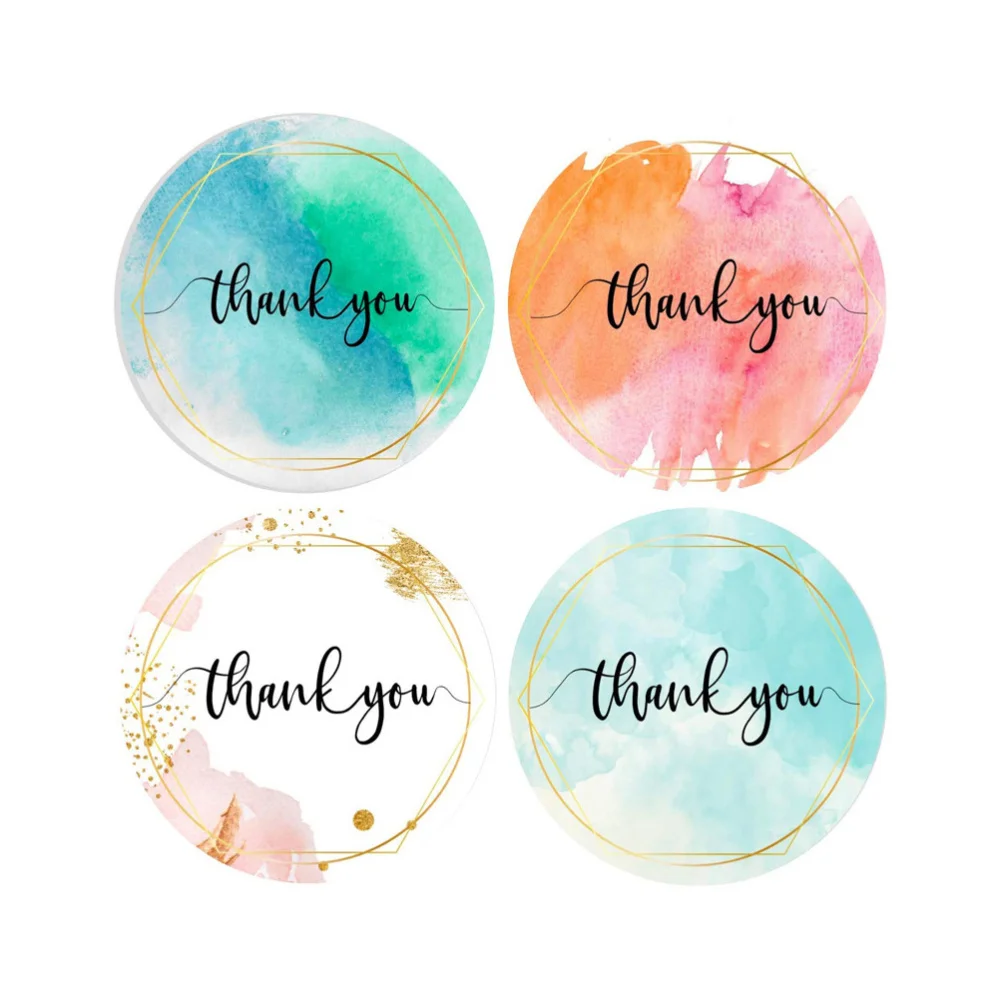 

500Pcs Party Favor Stickers Thank You Sealing Stickers Labels Decor Accessories