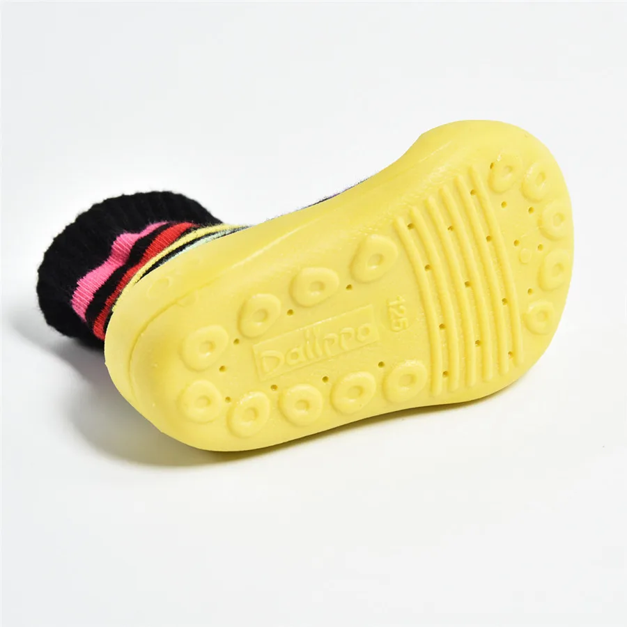 Детская обувь нескользящие носки для новорожденных детская мягкая резиновая