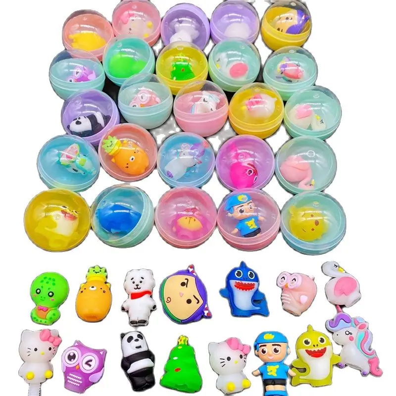 Пластиковые разноцветные шарики в виде капсул 10 шт./лот диаметр 45 мм игрушки с