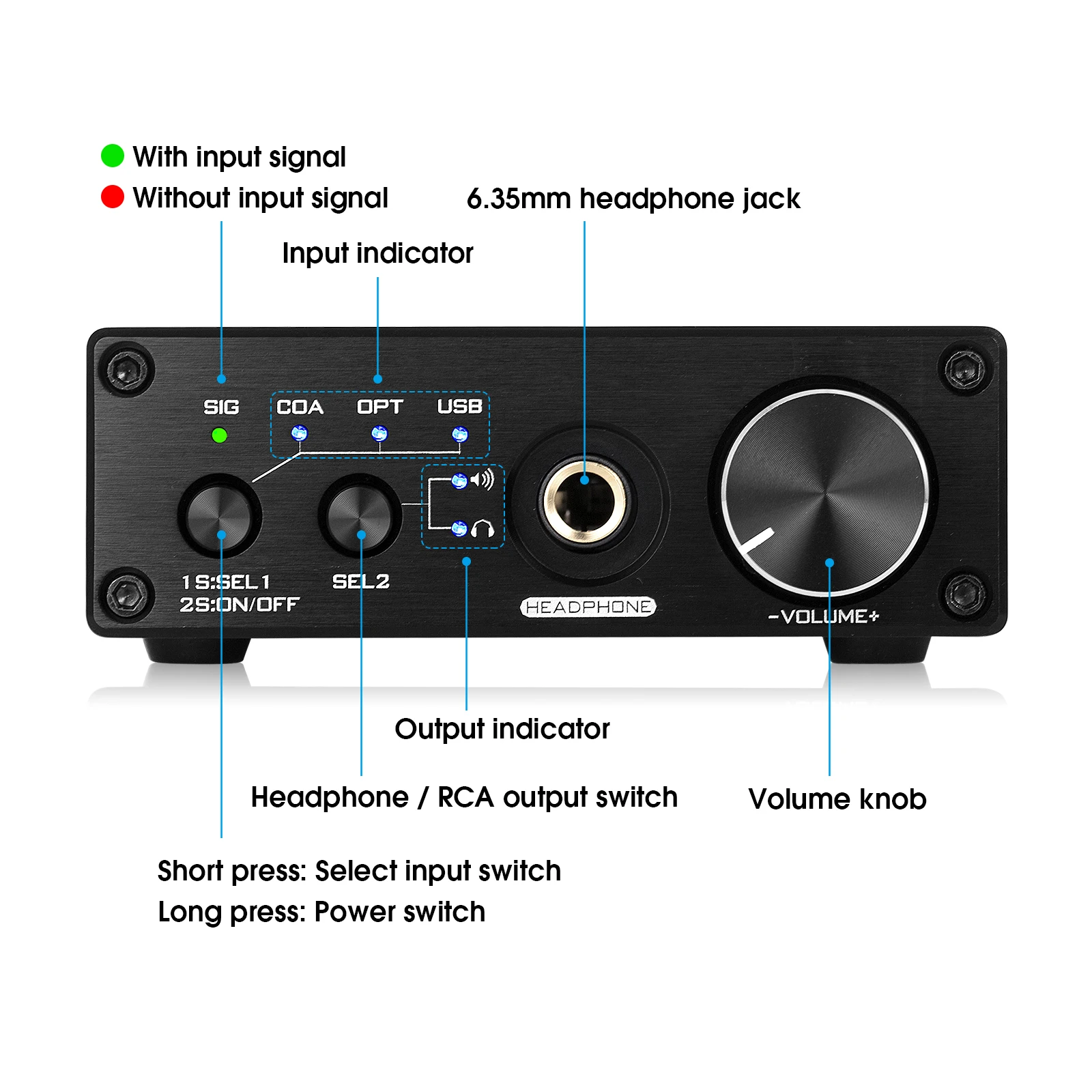 Дук аудио hi-fi двойной ES9038Q2M USB DAC коаксиальный/оптический цифро-аналоговый