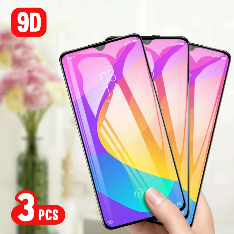 3 шт. закаленное стекло для Xiaomi Mi A3 A2 9t pro cc9 cc9e Защита экрана 8 9 lite se Pocophone F1 защитная