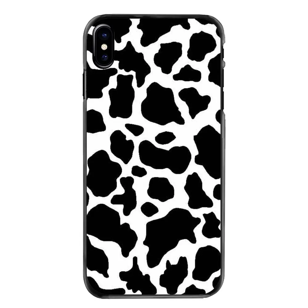 Для iPhone 11 Pro 5 5S 5C SE 6 6S 7 8 Plus X XR XS Max 4 5 6 чехол для телефона Чехол Белый Черный корова символ шаблон печати - Цвет: images 7