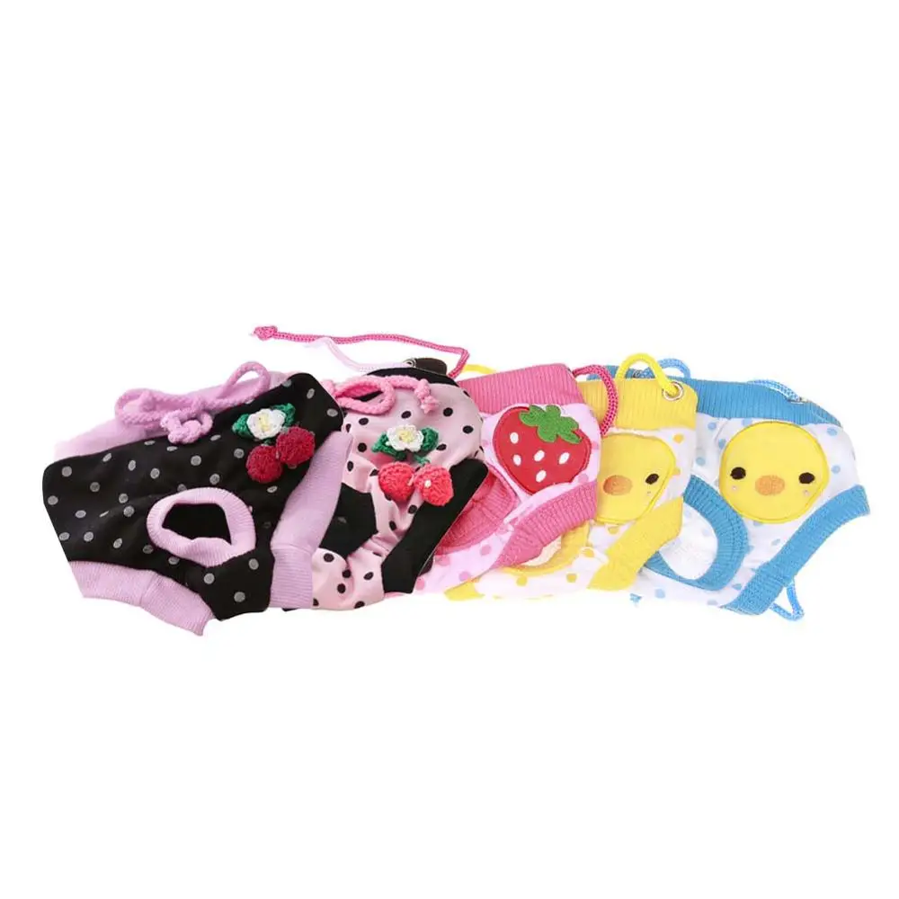 

Lovely Pet Dog Puppy Sanitary Pant Short Panty Striped Diaper Underwear