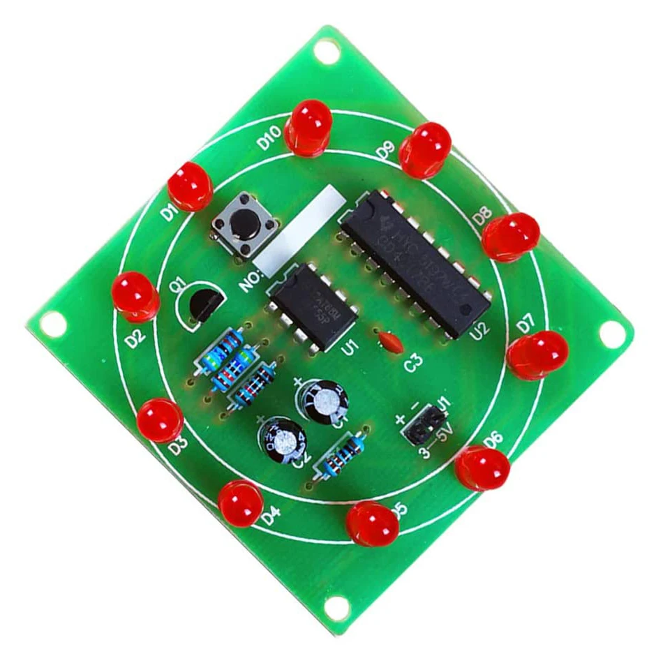 Lucky поворотный водяной светильник DIY Электронный набор электролотерейный Набор
