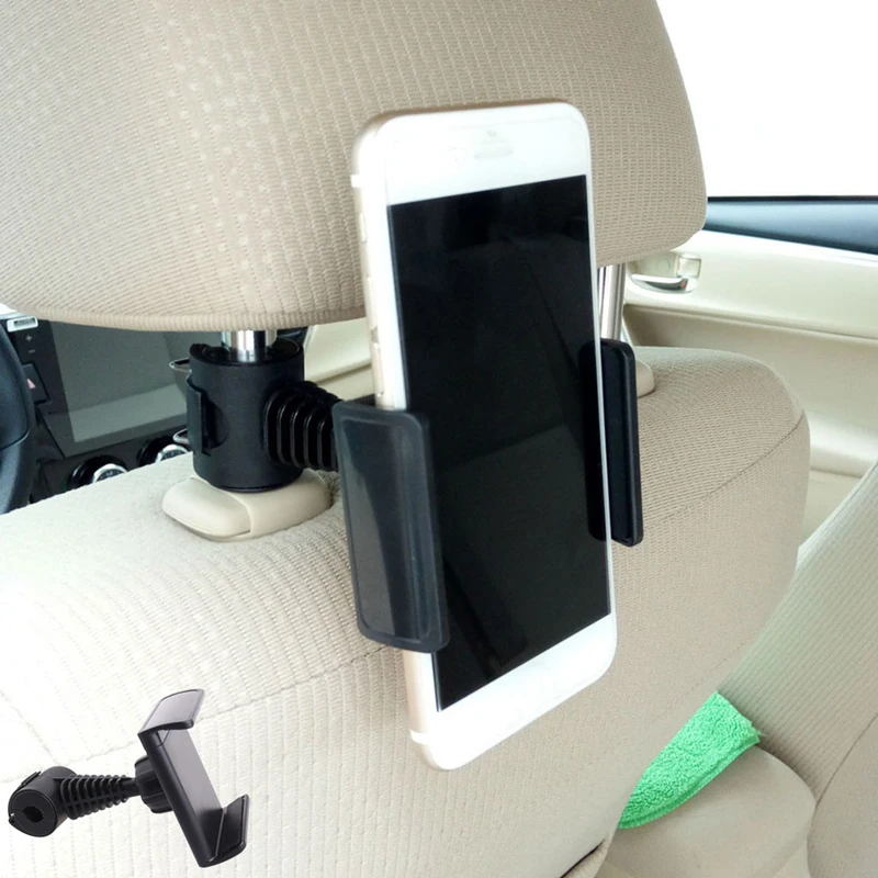 

360 Degree Rotating Car/Truck Back Seat Headrest Phone Mount Holder For Smartphone GPS