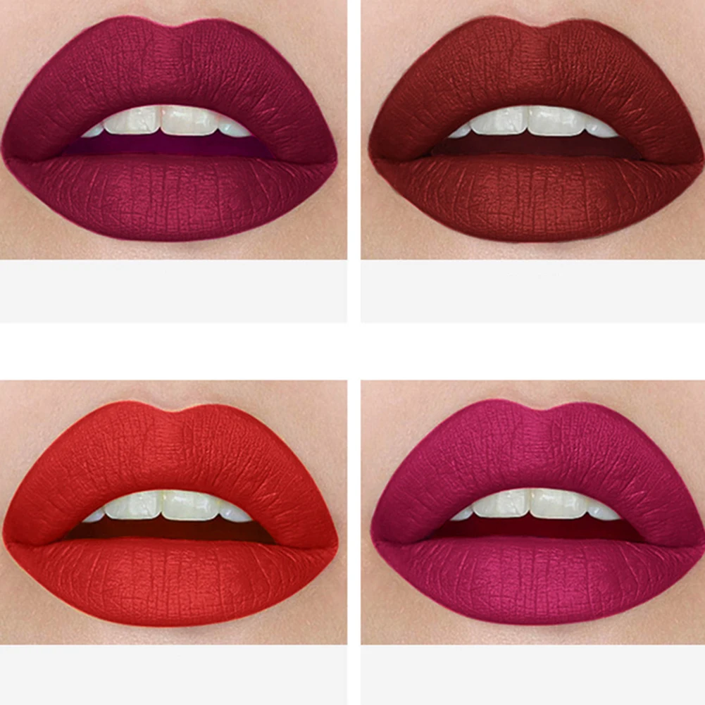 4 шт./компл. в виде сигареты губная помада матовая водостойкая длительного Дымная