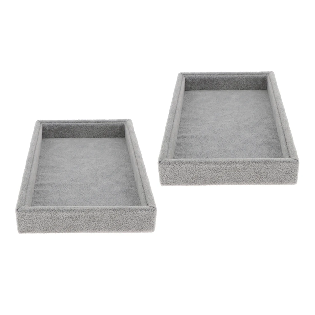 2 шт. бархатные ювелирные изделия лоток аксессуары для колец серьги в виде часов