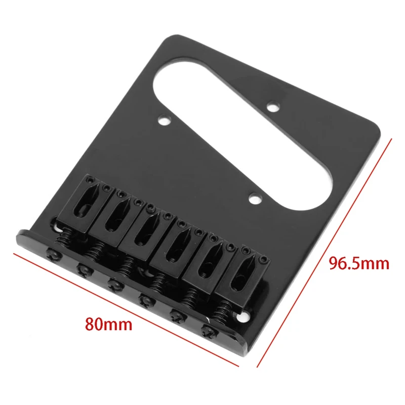 neue 6 sattel aschenbecher brücke saitenhalter für telecaster tele elektrische gitarre schwarz free global shipping