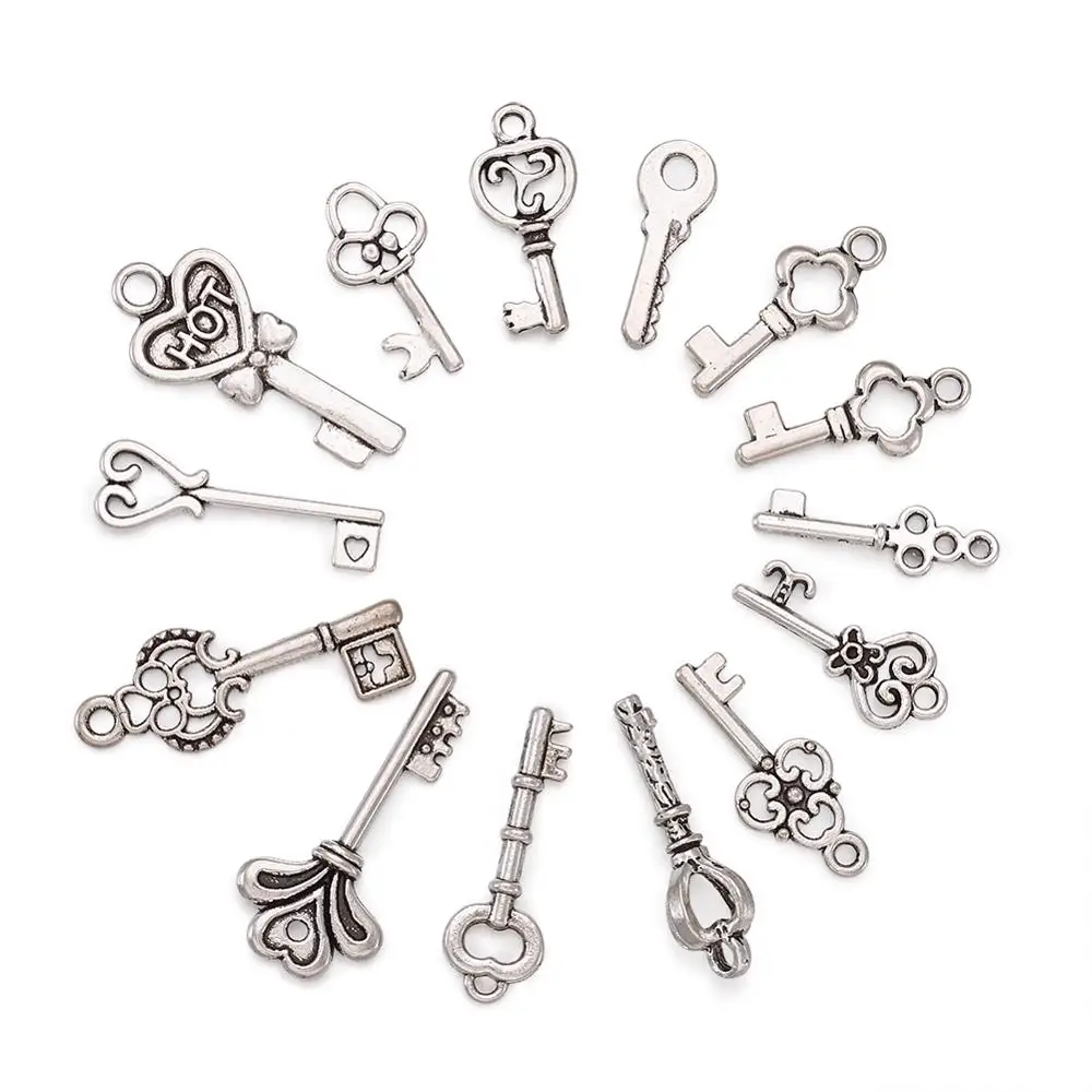 Ювелирные изделия в тибетском Стиле Подвески для ключей античная бронза цвет