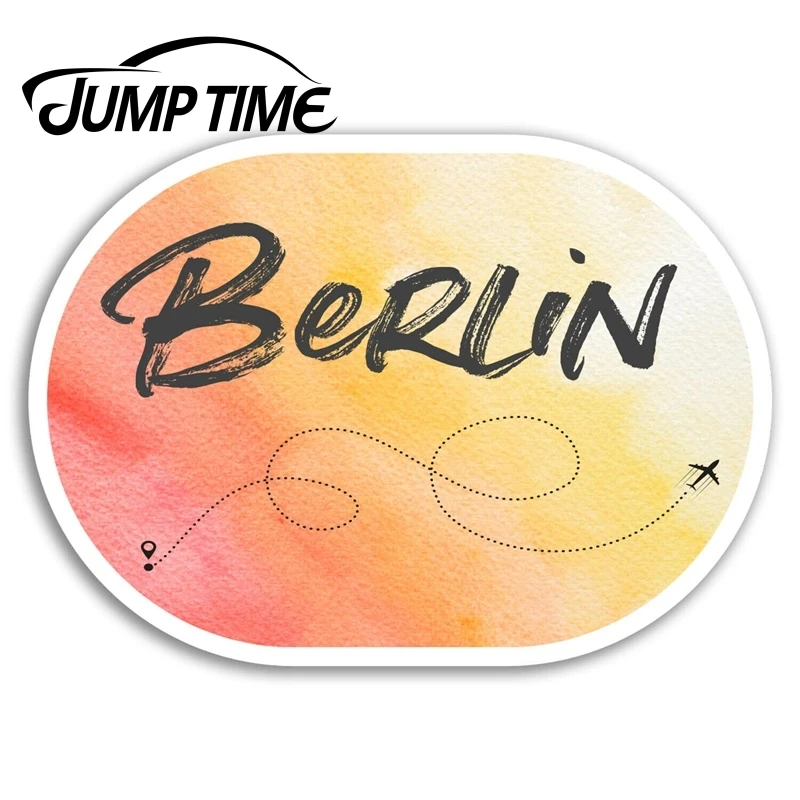

Виниловые наклейки Jump Time для Берлина, Германия, наклейка «Путешествие», для ноутбука, чемодана, бампера, мотора, водонепроницаемые автомоби...