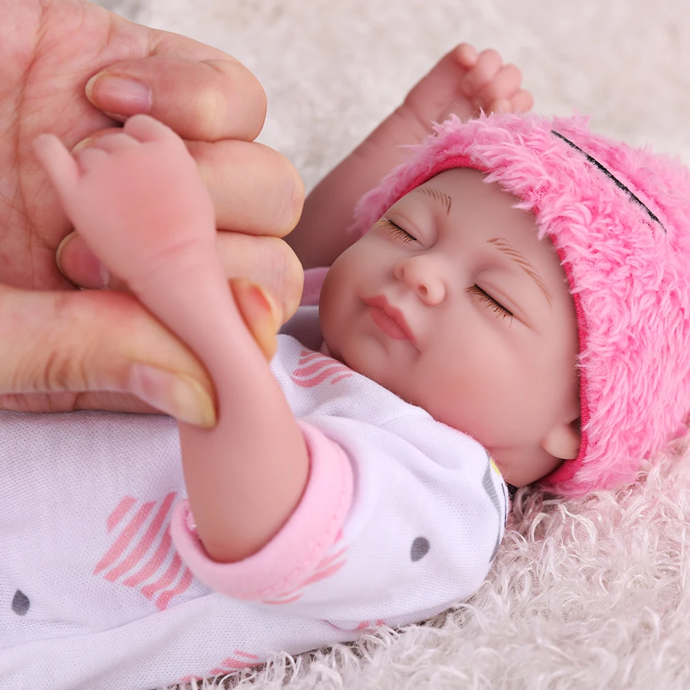 26 см для близнецов Мини всего тела силиконовые куклы высокого качества ручной