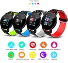 Новые умные часы, фитнес-трекер для Android IOS 119 Plus, умные часы для мужчин и женщин, артериальное давление, водонепроницаемые спортивные круглые умные часы