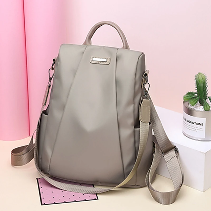 

Anti Theft Women Backpacks Nylon Travel Laptop Backpack Waterproof Large Capacity Student Teenage Schoolbag Fashion Women's Bag