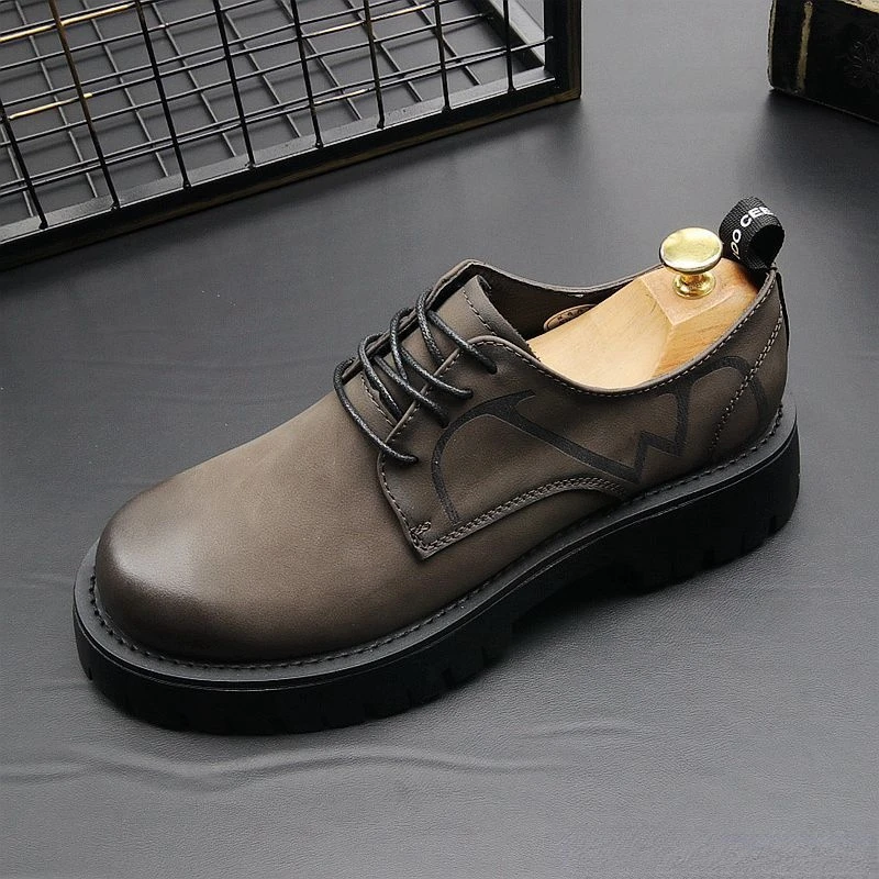 Harga CuddlyIIPanda Sepatu Kasual Fashion Pria Sneakers Sol Tebal Musim Semi Musim Gugur Sepatu Bot Pergelangan Kaki Santai Desainer Mewah Retro Baru