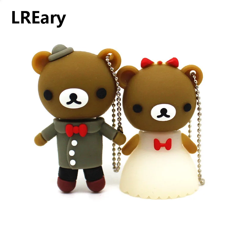 Мини флешка в виде медведя 64 ГБ 128 4 8 16 32 ГБ|USB флэш-накопители| |