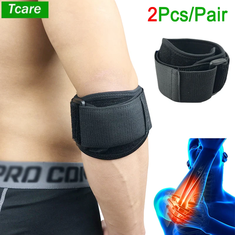 

Tcare Elbow Brace Support Strap, Tennis & Golfer's Elbow Strap Band Relieves Tendonitis and Forearm Pain Dual Layers Compression