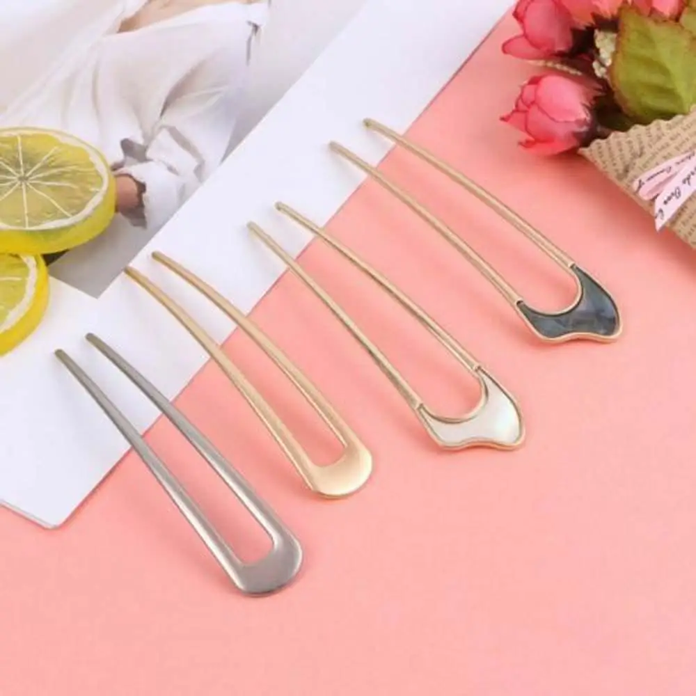 Женская u-образная Винтажная заколка для волос в японском стиле из