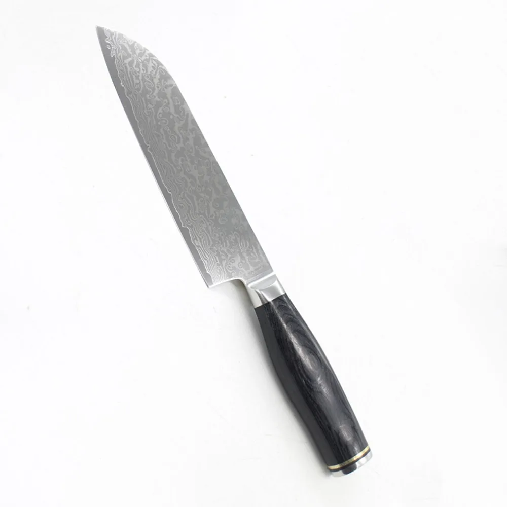 CL -51 Damascus Santoku японский нож VG10 стальные лезвия кухонные ножи острый для мяса и