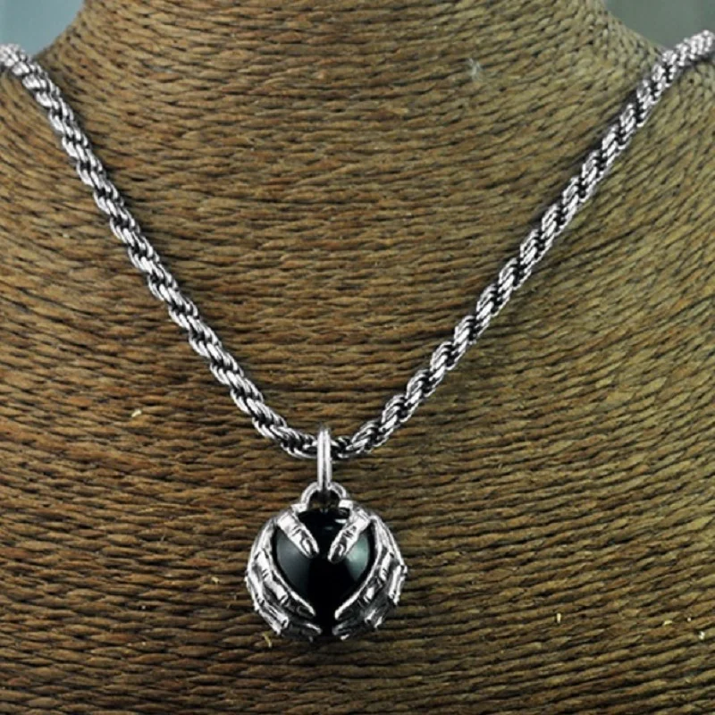 Мужской кулон из серебра 925 пробы с гранатом|f pendant|pendant menpendant men |