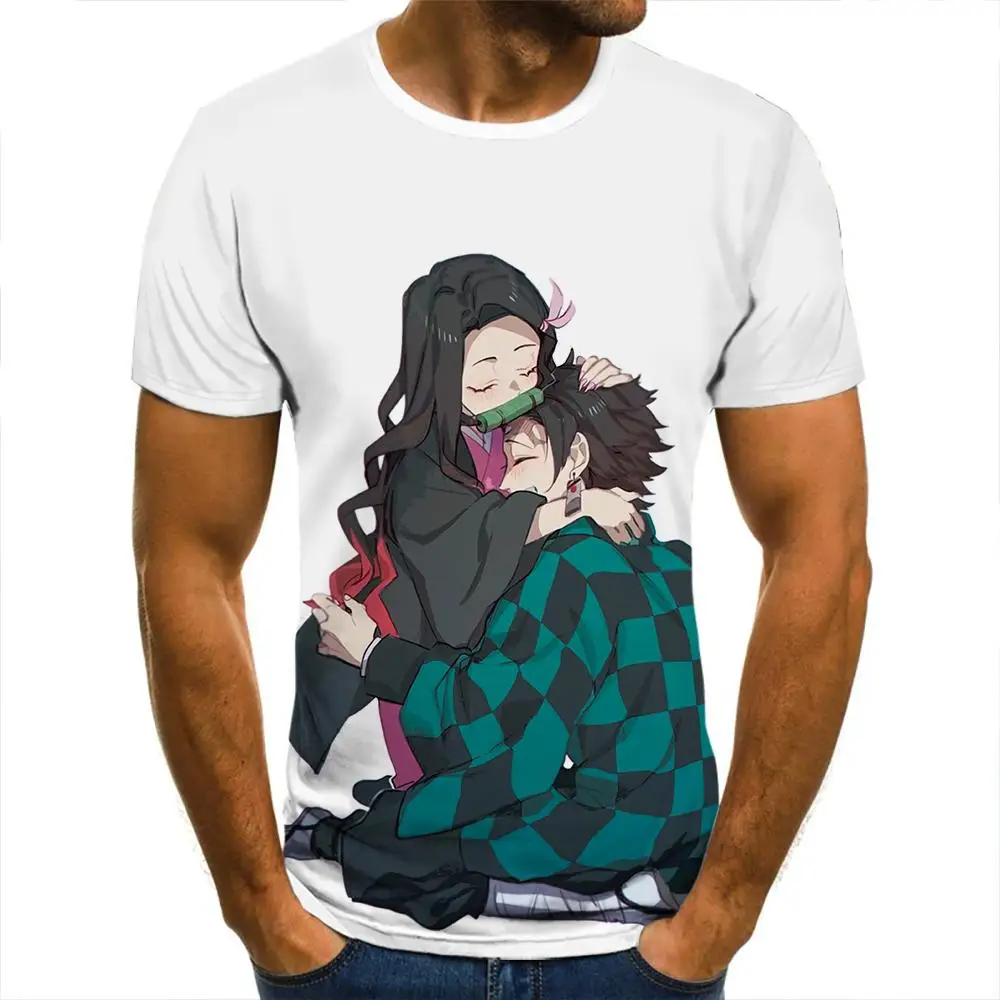 

3d T-Shirt Demon Slayer Lovely Clothing Men Women Children Short Sleeve Cool Tees Fashion Casual Summer Boy Girl Kids Streetwear
