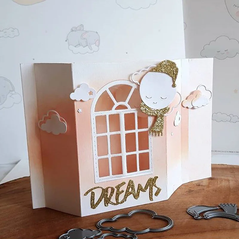 Очаровательные облака металлические Вырубные штампы Разного Стиля вырезанные