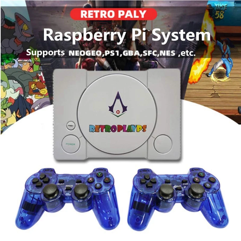 Для Raspberry Pi консоль HD ТВ Видео Ретро игровая встроенный 7000 + игры 50 эмулятор плеер