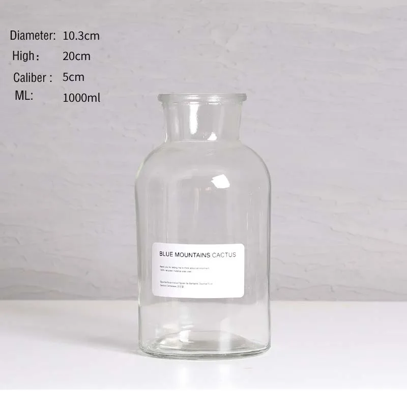 Прозрачные стеклянные вазы в скандинавском стиле контейнер для террариума