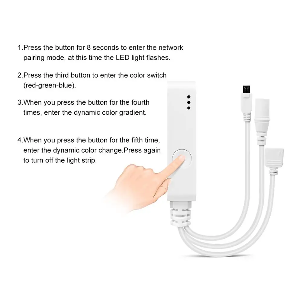 Светодиодная лента Homekit гибкая светящаяся 5050 с голосовым управлением Wi-Fi 12 в пост.