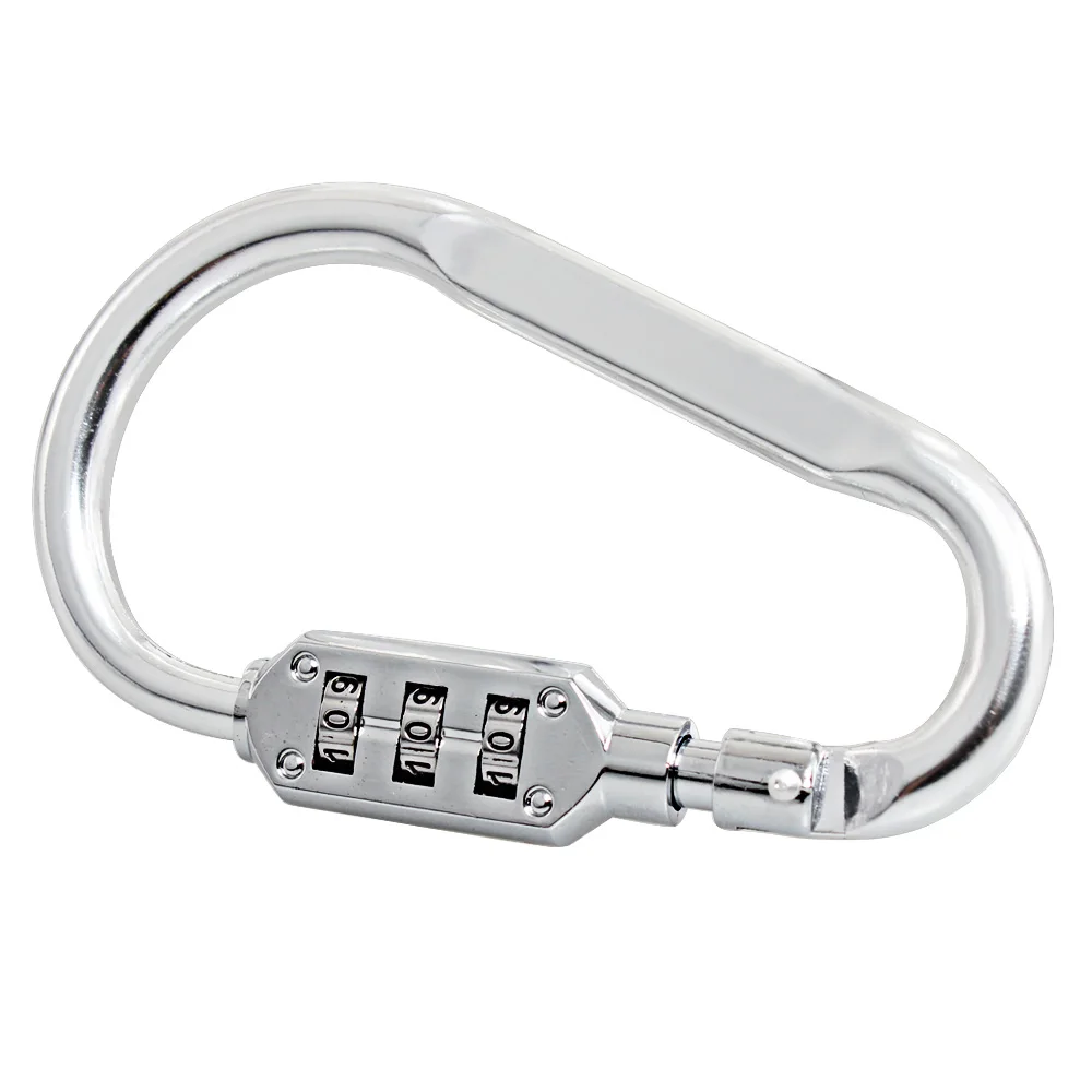 Хромированный замок на шлем безопасности 3 значный с т образным стержнем для