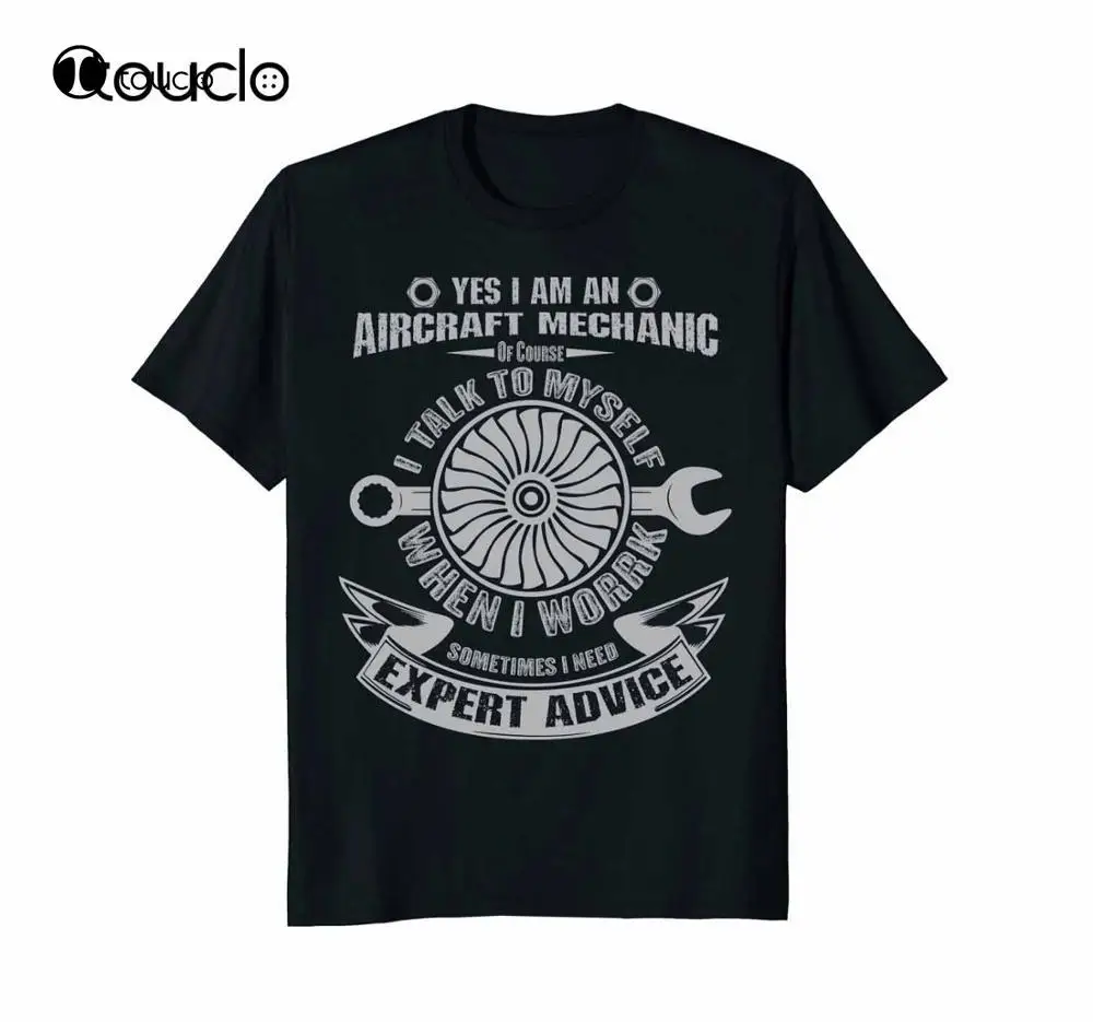 

New Summer Cool Tee Shirt I'M An Aircraft Mechanic T-Shirt Funny Quote Aviation Safety Cotton T-Shirt Custom Aldult Teen Unisex