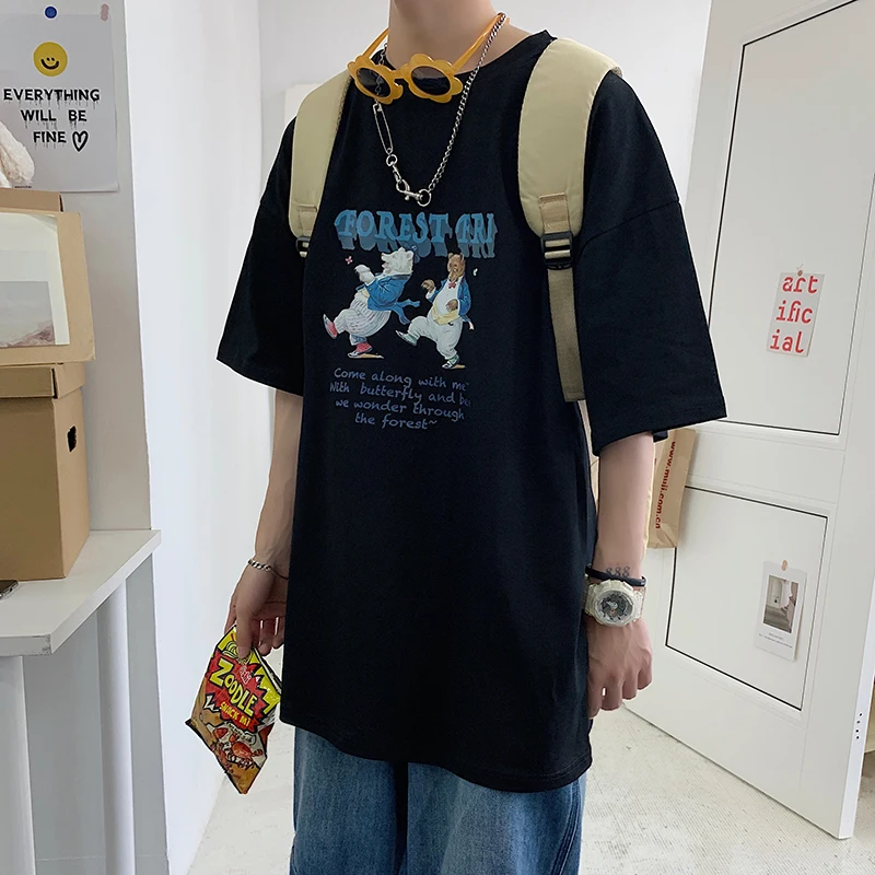 Забавные футболки с принтом оборотней для мужчин летняя одежда графическими