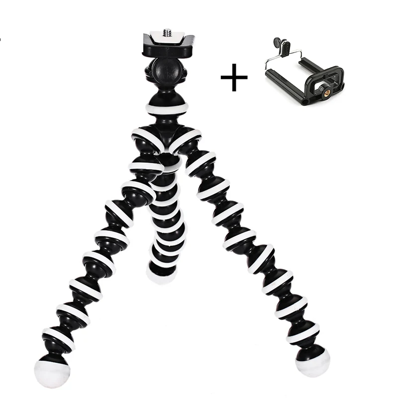black AB Гибкая подставка для штатива Octopus Gorillapod для телефона Telefon Мобильный телефон Смартфон Dslr и настольный компьютер настольный мини штатив - Цвет: black AB