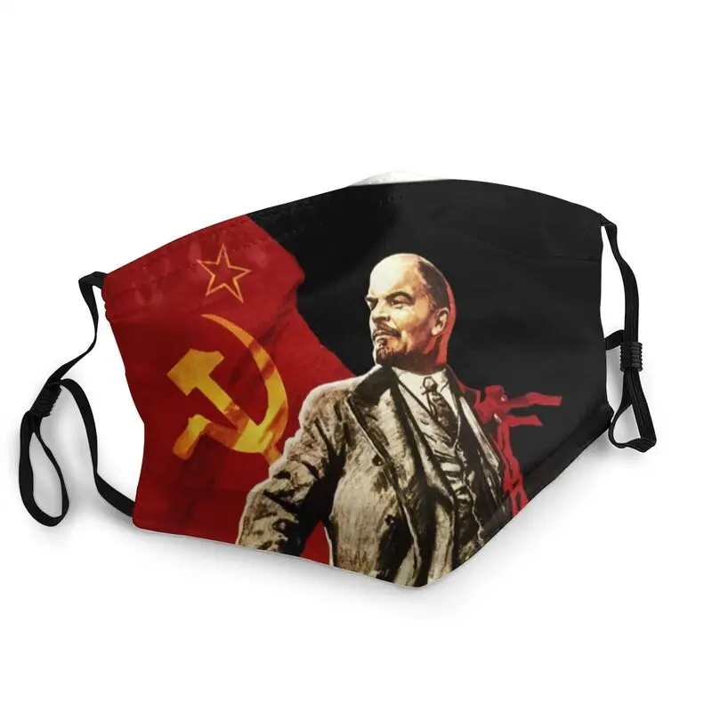 

Lenin Men Women Breathable Adult Mouth Face Mask Marx Russia Ussr Dustproof Protection Cover Respirator Mouth-Muffle