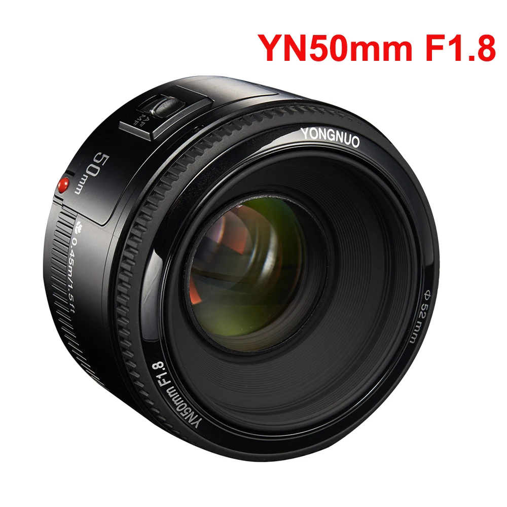 Объектив YONGNUO YN50mm YN35mm F1.4/F1.8/F1.8II/F2.0 стандартный основной объектив с большой